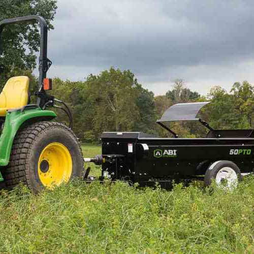 Small tractor 50 PTO manure and ABI Manure spreader for sale